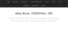 Tablet Screenshot of abbyblock.com